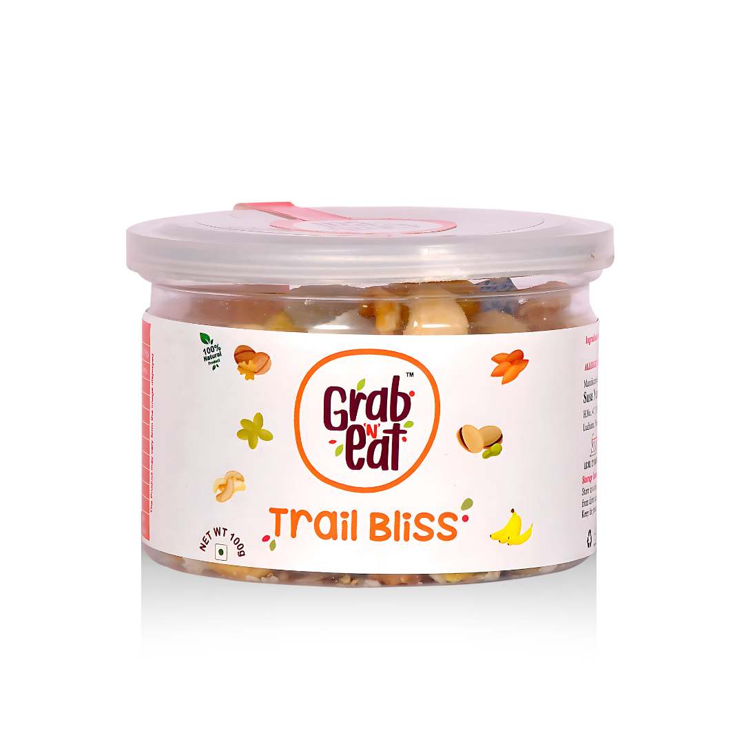 Trail Bliss Tasty, Healthy & Sweet Nuts, Seeds & Dried Fruit Mixture (100g)