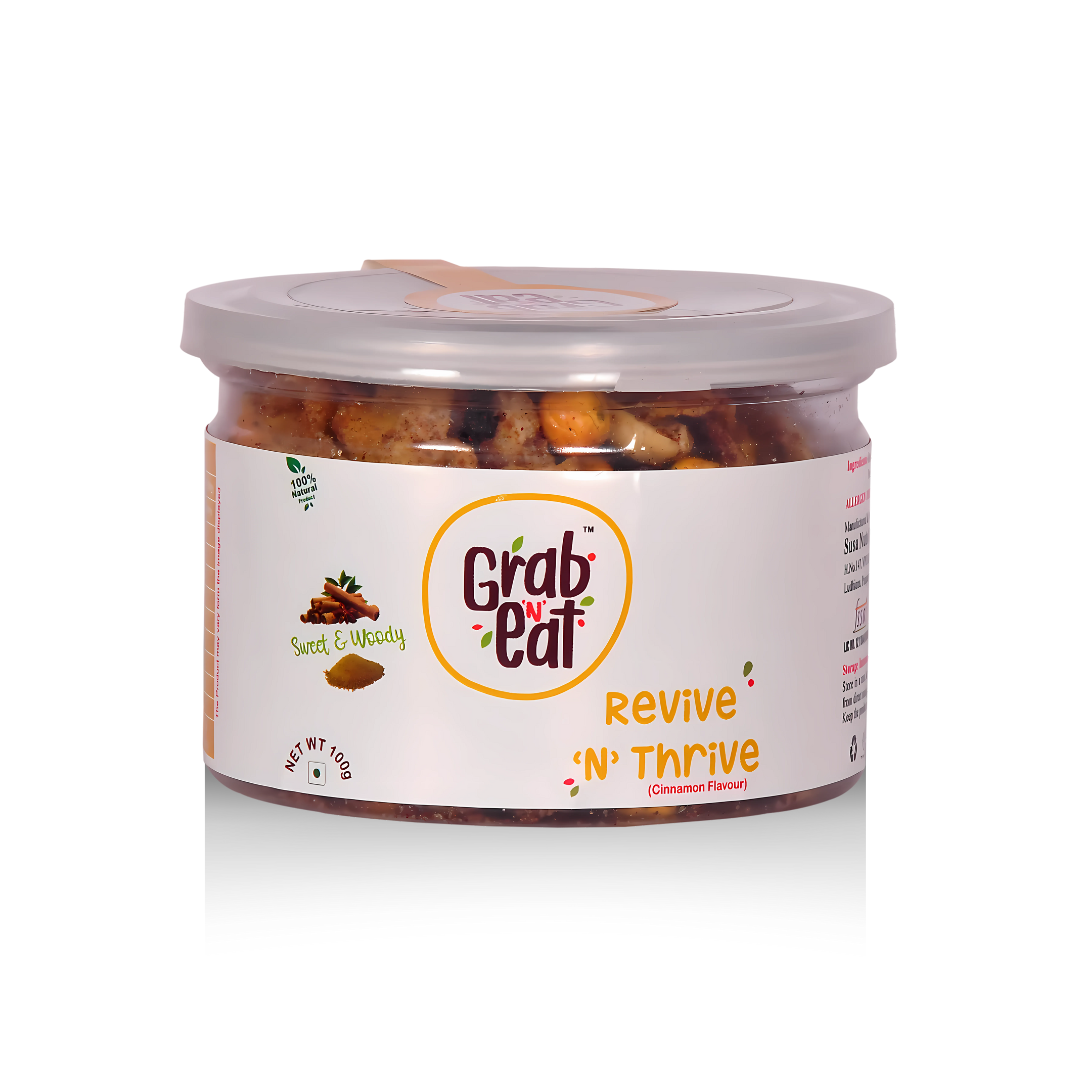 Revive ‘N’ Thrive Premium Maple Cinnamon Nutty Seed Mixture (100g)