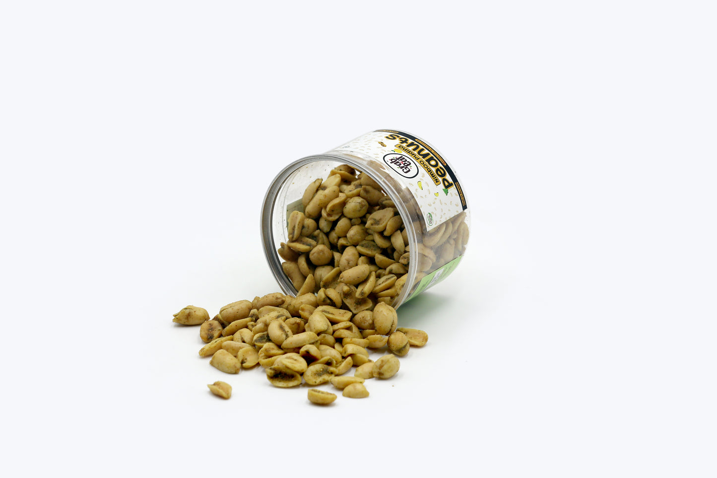 GrabnEAT Assorted Roasted Peanuts | Each 150 gm | Pack of 5 | Tandoori, Nimboo Pudina, Hing Jeera, Black Pepper, Garlic | Total 750g | Flavoured Peanuts | Super Crunchy