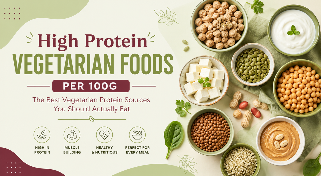 High Protein Vegetarian Foods Per 100g: The Best Vegetarian Protein Sources You Should Actually Eat