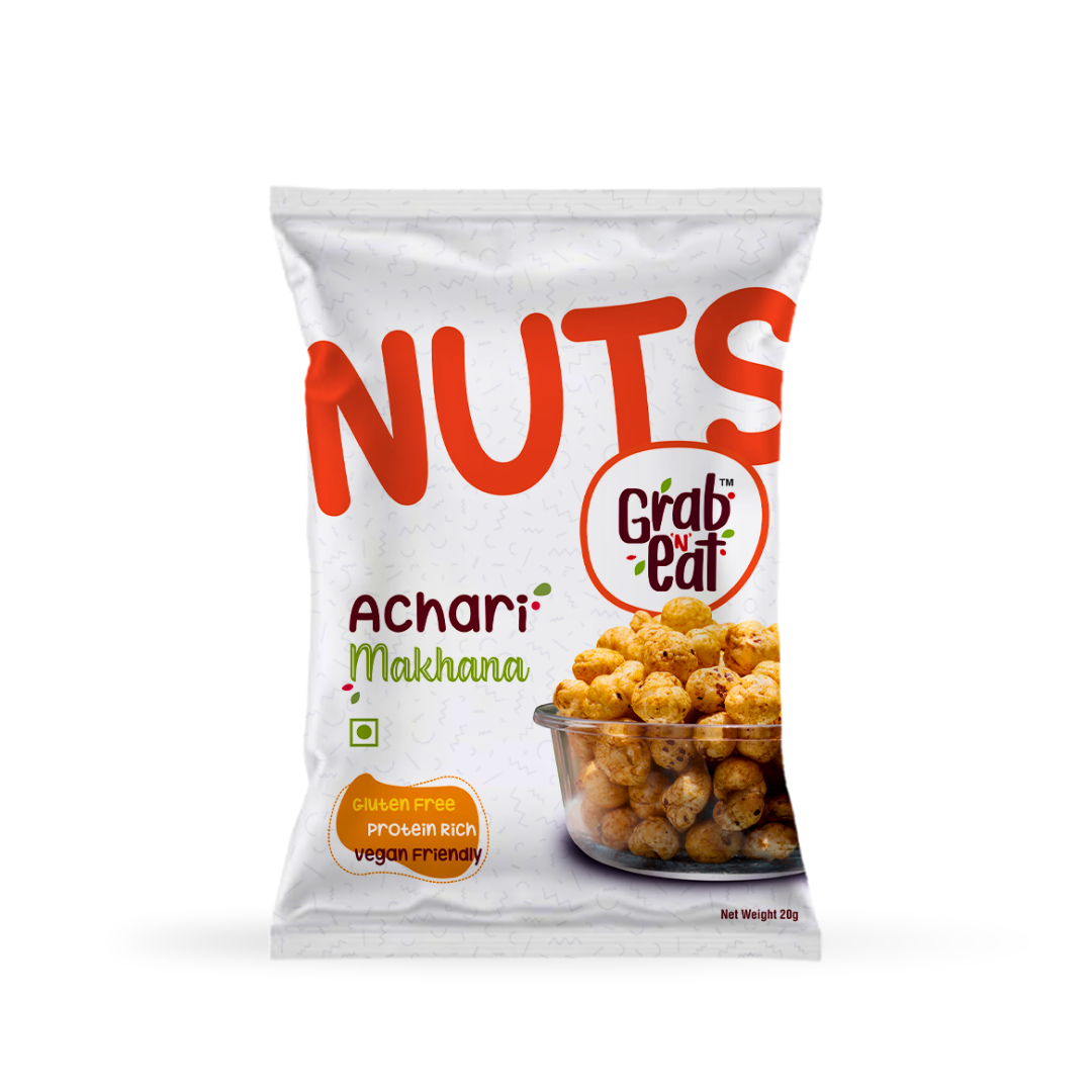 Achari Flavored Roasted Makhana by Grab N Eat