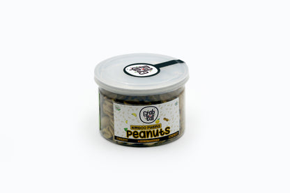 GrabnEAT Assorted Roasted Peanuts | Each 150 gm | Pack of 5 | Tandoori, Nimboo Pudina, Hing Jeera, Black Pepper, Garlic | Total 750g | Flavoured Peanuts | Super Crunchy